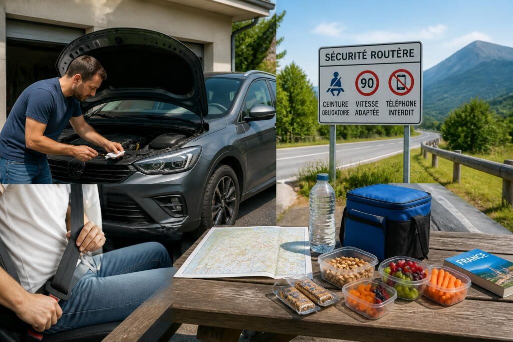 Bien préparer un long trajet en voiture : révision, pauses, sécurité